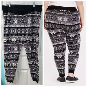 Torrid Fair Isle Sweater Legging 2x